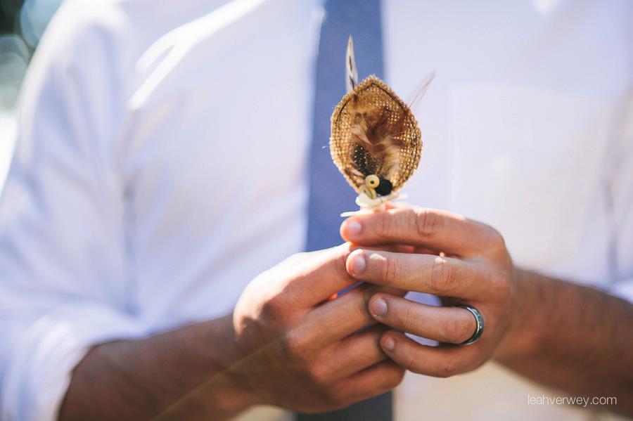 rustic boutonnière