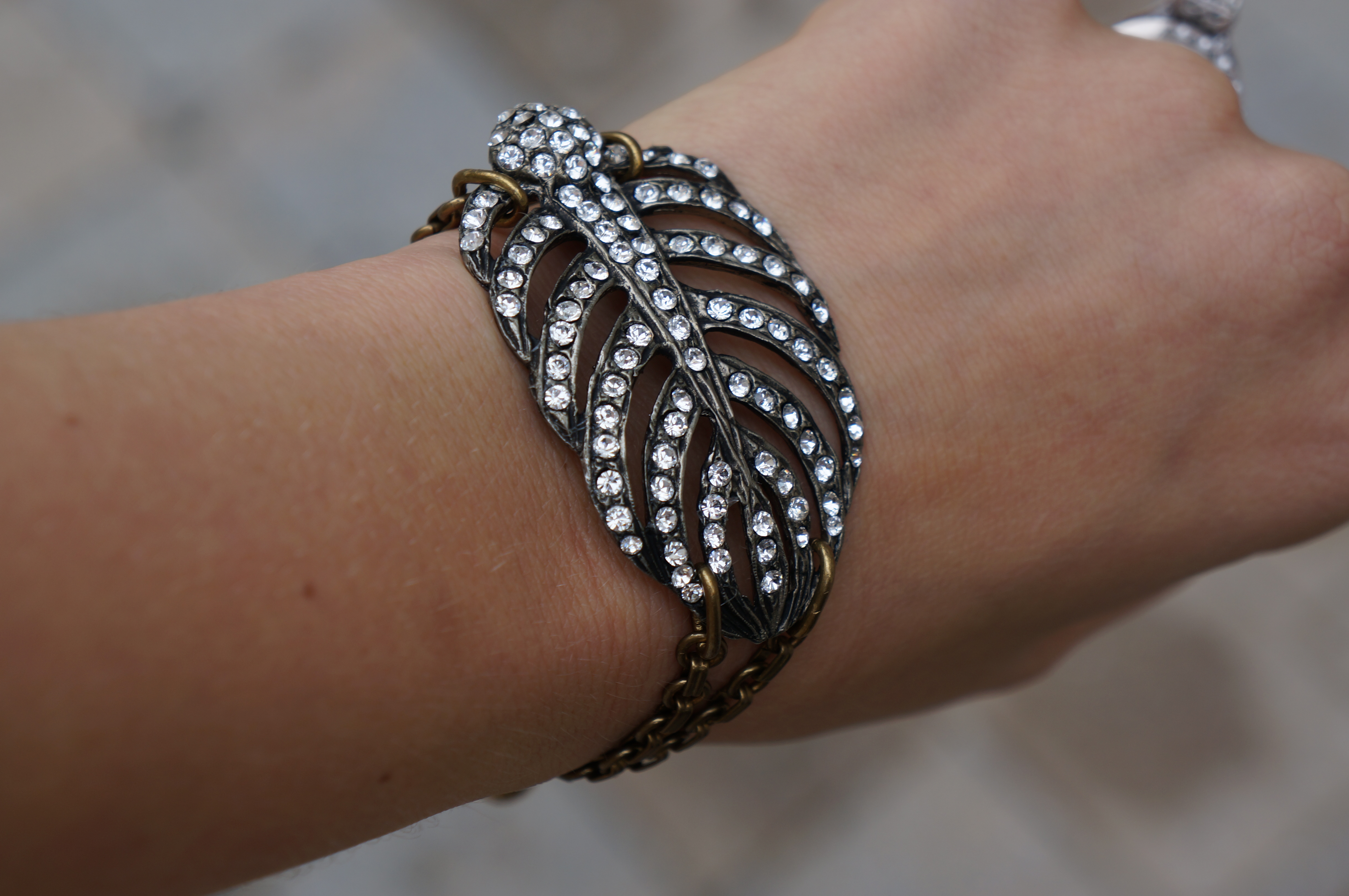 feather bracelet