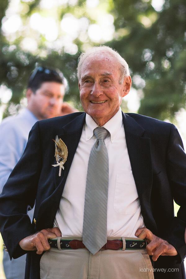 grandpa at wedding