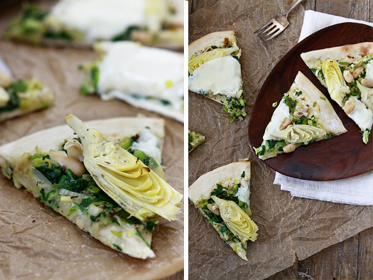 spinach-artichoke-whitebean-pizza