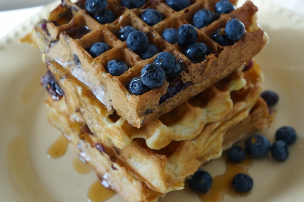 blueberry lemon waffles