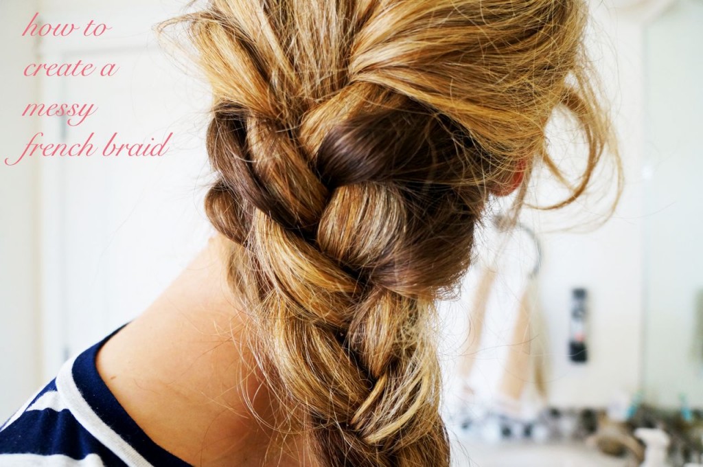 messy french braid