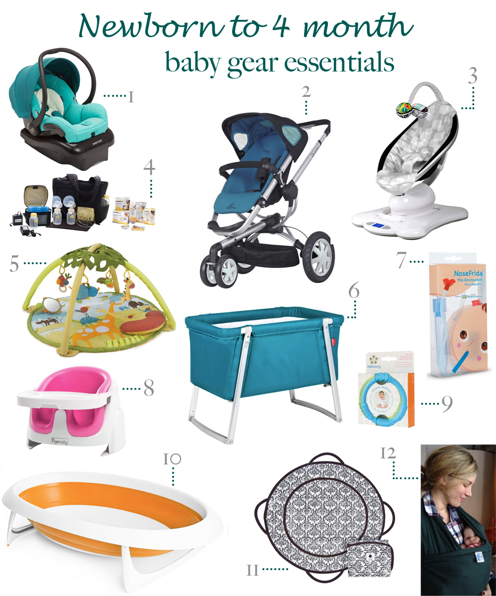 4 month baby essentials