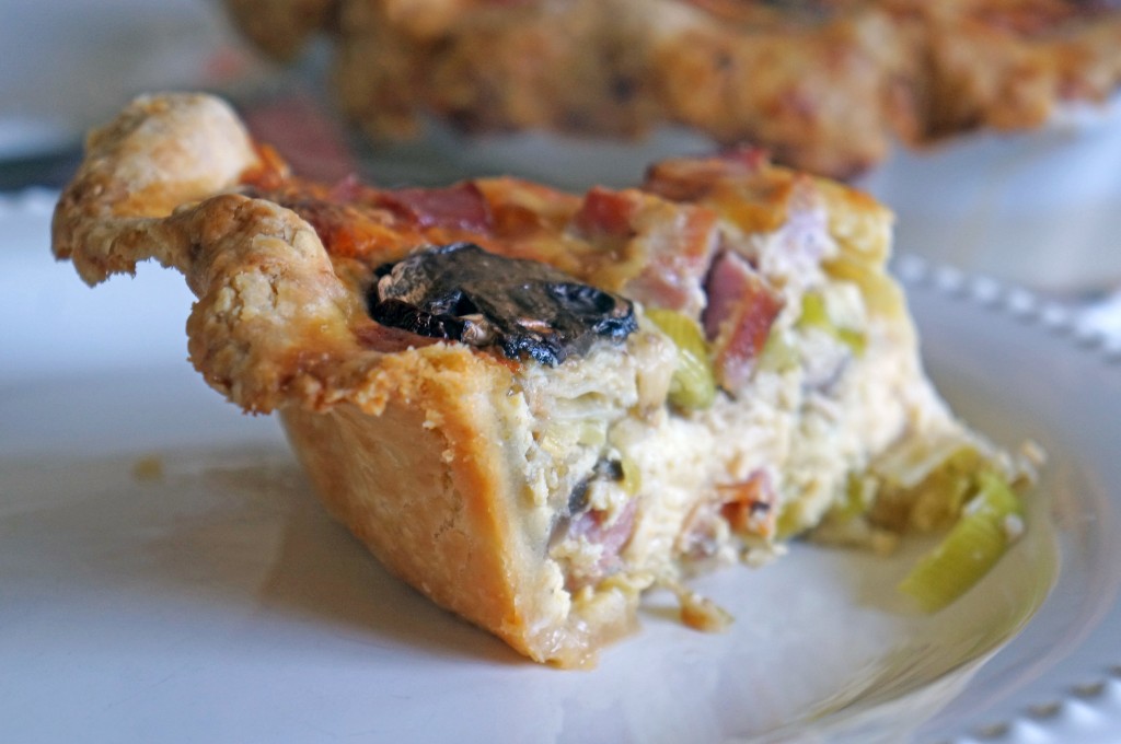 slice of quiche