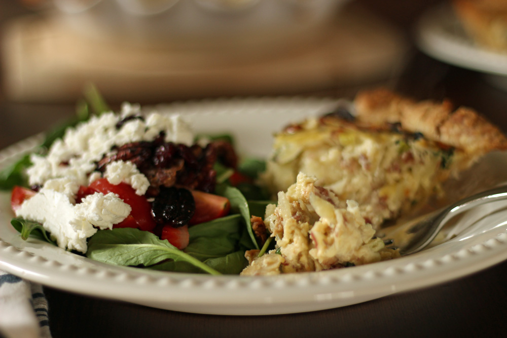 spinach bacon quiche recipe