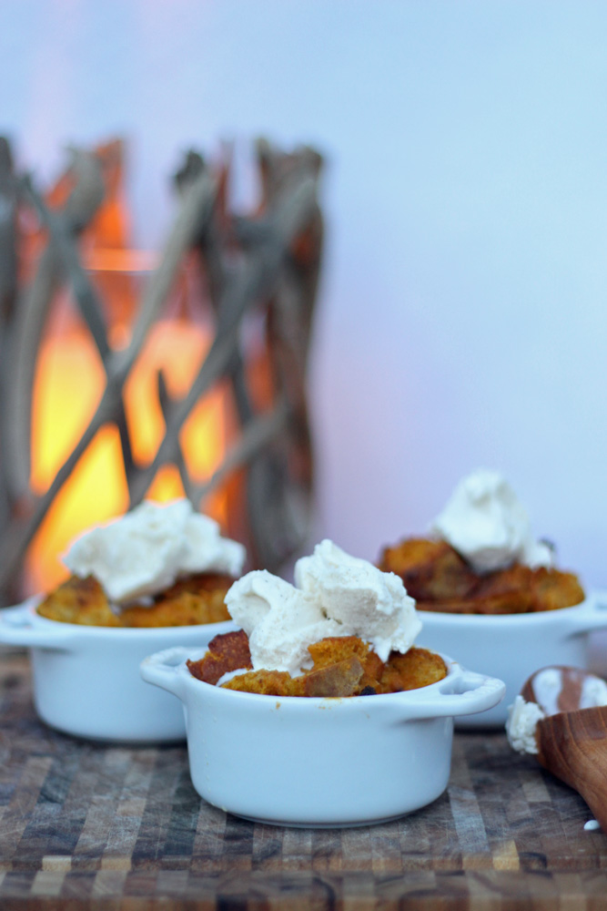 pumpkin bread pudding