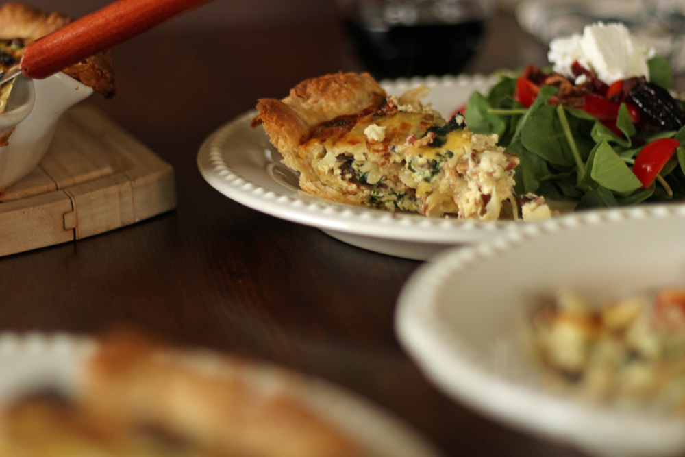 spinach bacon quiche recipe