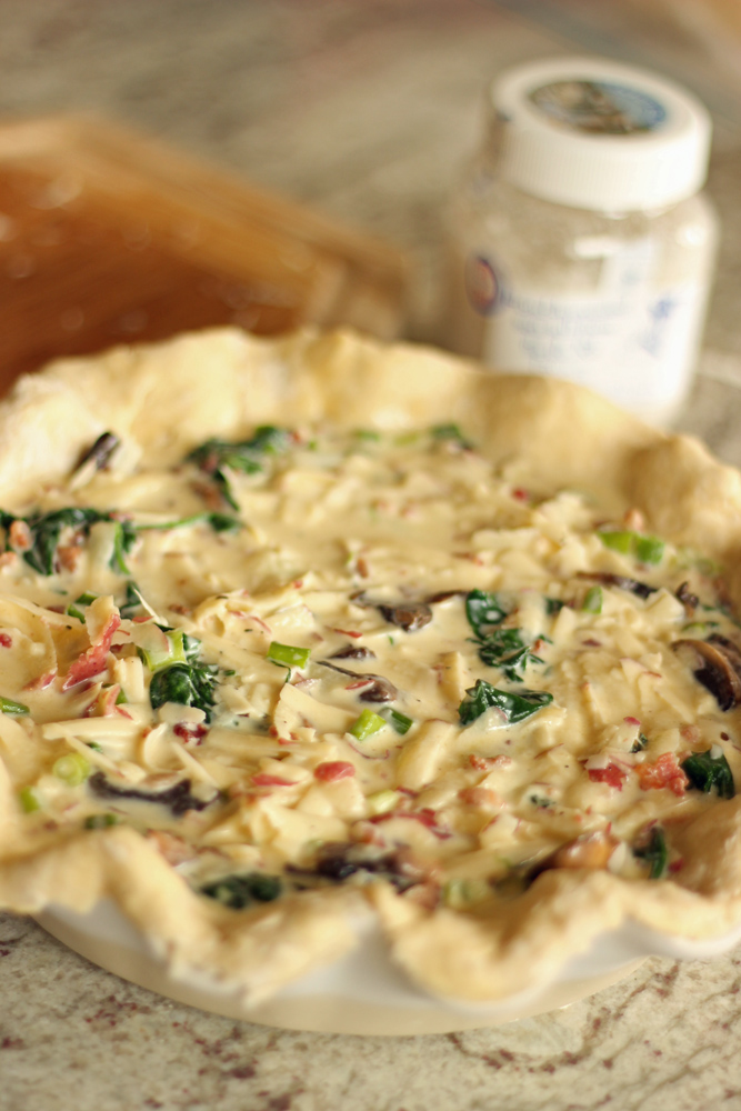 spinach bacon quiche recipe