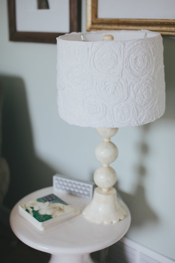 white lamp in nursery