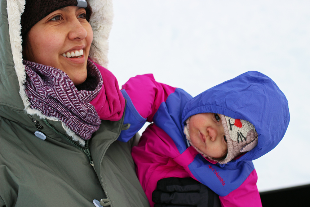 sledding in alaska