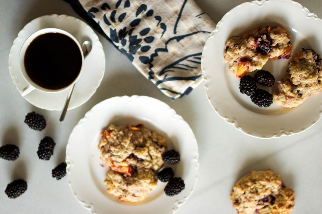 nectarine blackberry scones-13