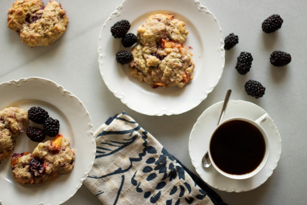 nectarine blackberry scones-14