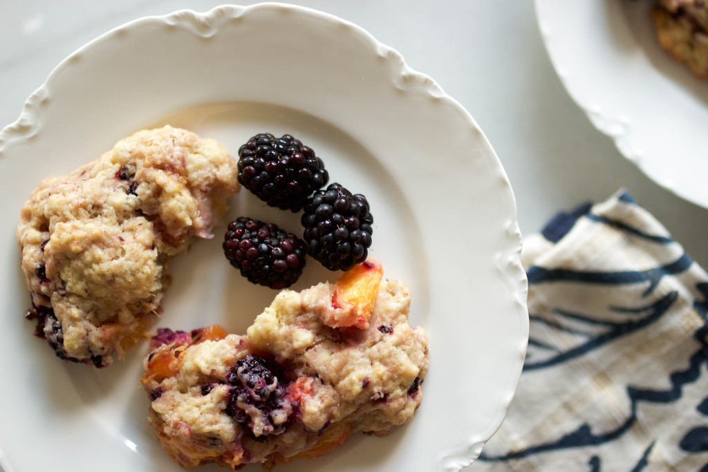 nectarine blackberry scones-15