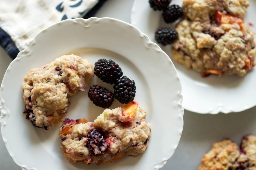 nectarine blackberry scones-16