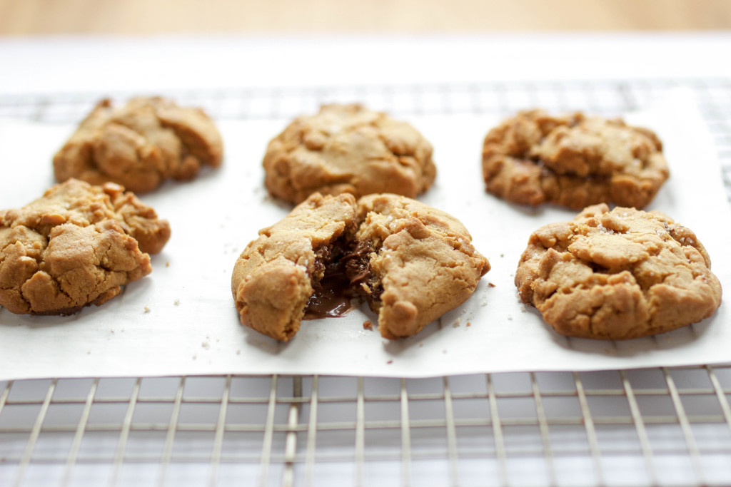 peanut butter nutella cookies