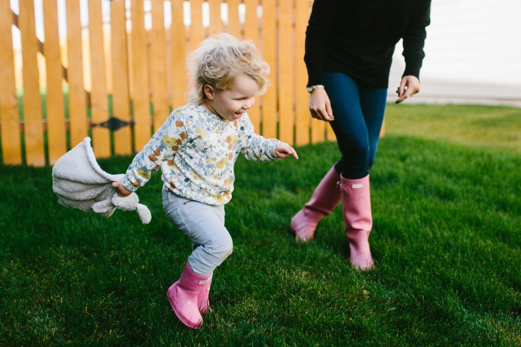 playing with toddler