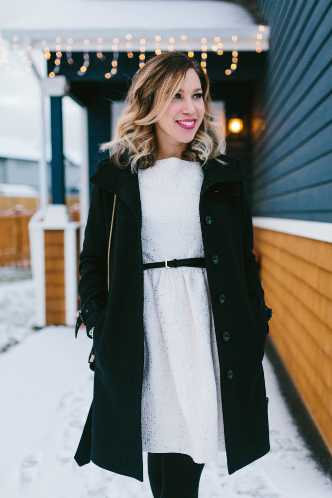 blush pink cocktail party dress