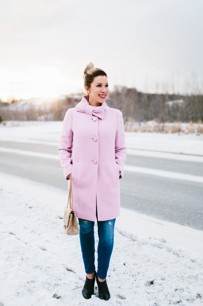 kate spade bow coat _26