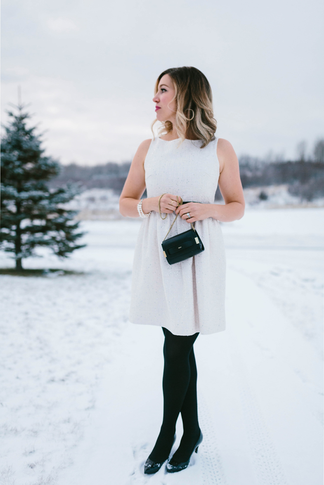 pink holiday dress