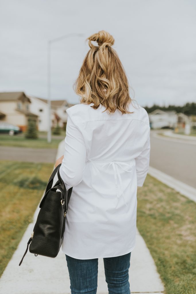 casual maternity outfit