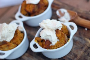 pumpkin bread pudding