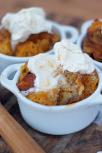 pumpkin bread pudding