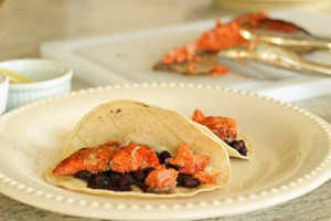 salmon tacos