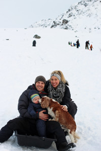 sledding in alaska