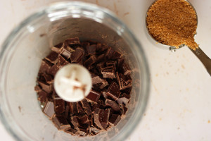 chocolate biscotti with mint chocolate coating