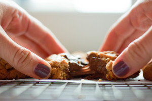 peanut butter nutella cookies