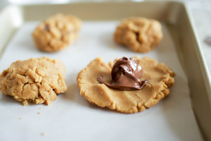 peanut butter nutella cookies