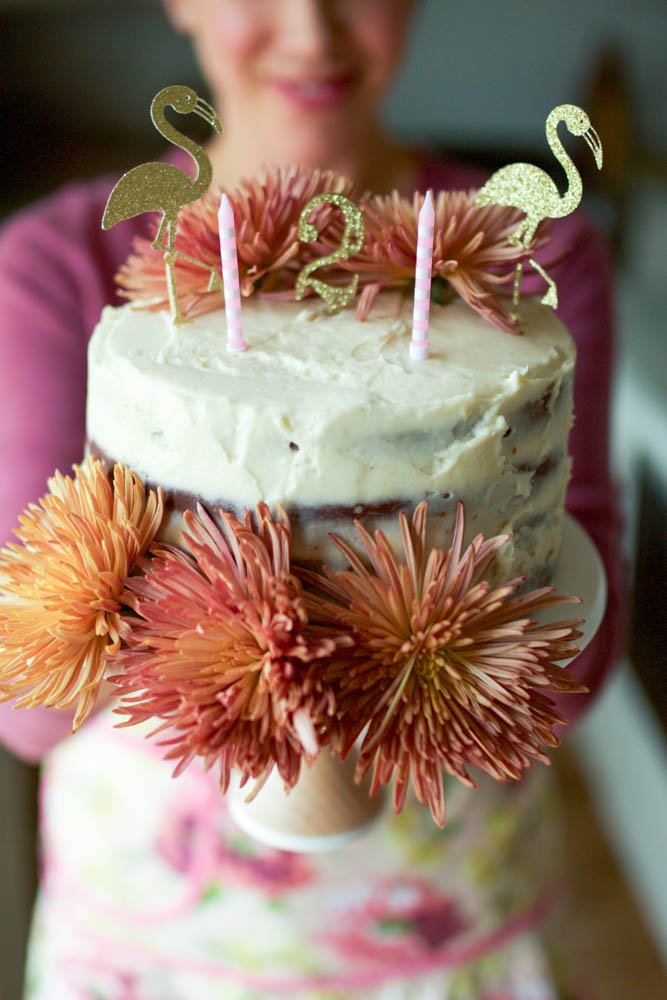 pumpkin cake with cream cheese frosting